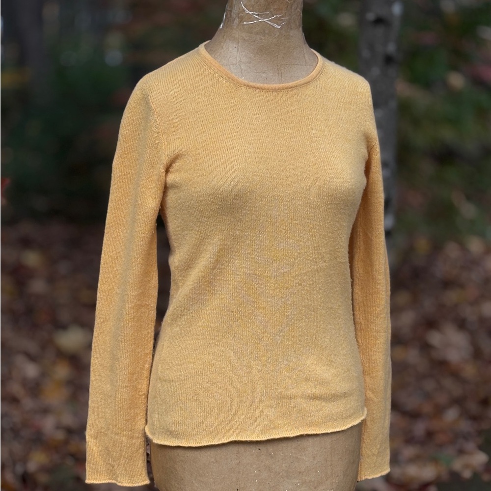 Women's Mustard Crew Neck Sweater